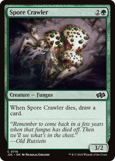 Spore Crawler J25 #716 (Near Mint Common) Magic: The Gathering: Foundations Jumpstart