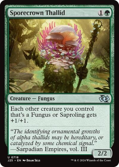 Sporecrown Thallid J25 #718 (Near Mint Uncommon) Magic: The Gathering: Foundations Jumpstart