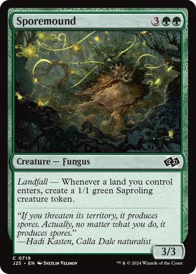 Sporemound J25 #719 (Near Mint Common) Magic: The Gathering: Foundations Jumpstart