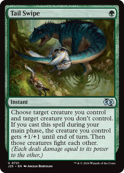 Tail Swipe J25 #721 (Near Mint Uncommon) Magic: The Gathering: Foundations Jumpstart