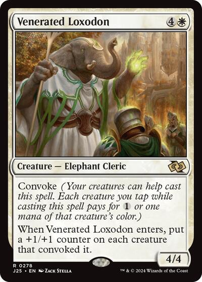 Venerated Loxodon J25 #278 (Near Mint Rare) Magic: The Gathering: Foundations Jumpstart