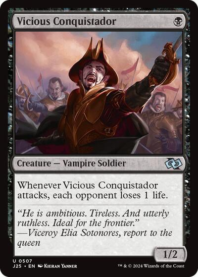 Vicious Conquistador J25 #507 (Near Mint Uncommon) Magic: The Gathering: Foundations Jumpstart