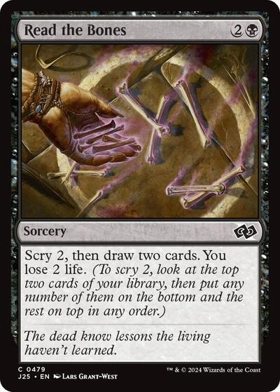 Read the Bones J25 #479 (Near Mint Common) Magic: The Gathering: Foundations Jumpstart