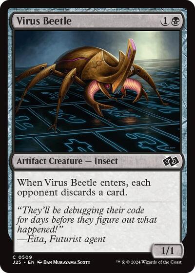 Virus Beetle J25 #509 (Near Mint Common) Magic: The Gathering: Foundations Jumpstart