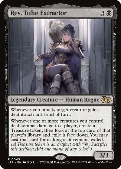 Rev Tithe Extractor Anime J25 #45 (Near Mint Rare) Magic: The Gathering: Foundations Jumpstart