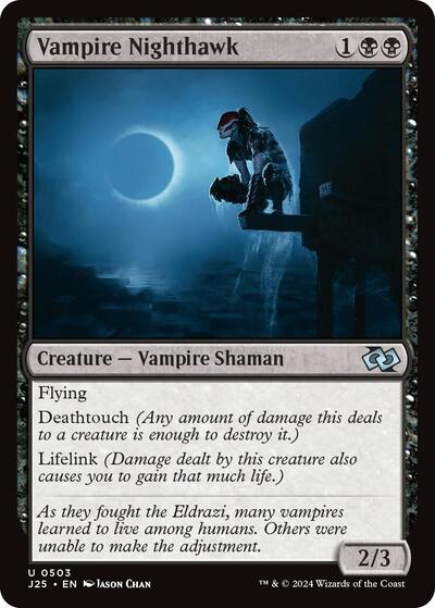 Vampire Nighthawk J25 #503 (Near Mint Uncommon) Magic: The Gathering: Foundations Jumpstart