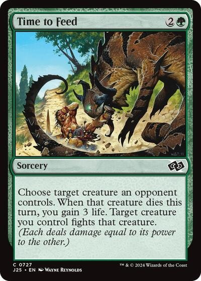Time to Feed J25 #727 (Near Mint Common) Magic: The Gathering: Foundations Jumpstart