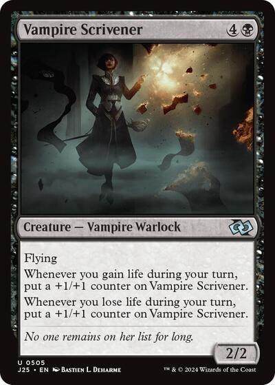 Vampire Scrivener J25 #505 (Near Mint Uncommon) Magic: The Gathering: Foundations Jumpstart