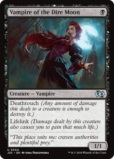 Vampire of the Dire Moon J25 #504 (Near Mint Uncommon) Magic: The Gathering: Foundations Jumpstart