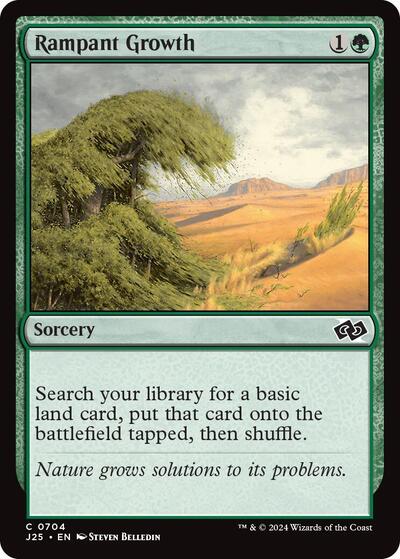 Rampant Growth J25 #704 (Near Mint Common) Magic: The Gathering: Foundations Jumpstart