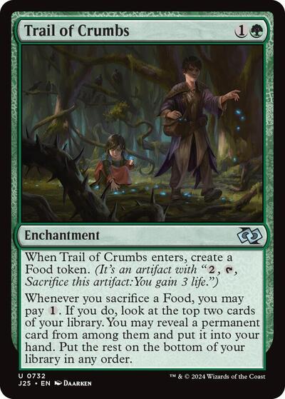 Trail of Crumbs J25 #732 (Near Mint Uncommon) Magic: The Gathering: Foundations Jumpstart