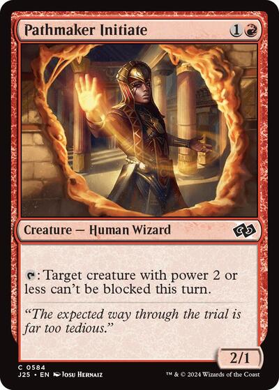 Pathmaker Initiate J25 #584 (Near Mint Common) Magic: The Gathering: Foundations Jumpstart
