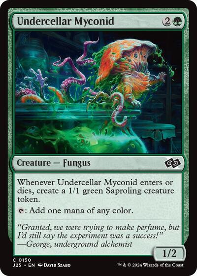 Undercellar Myconid J25 #150 (Near Mint Common) Magic: The Gathering: Foundations Jumpstart