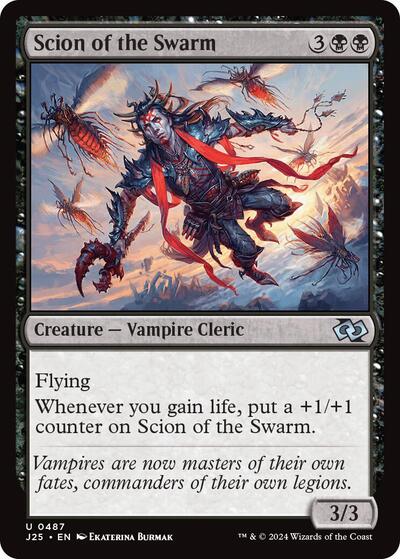 Scion of the Swarm J25 #487 (Near Mint Uncommon) Magic: The Gathering: Foundations Jumpstart