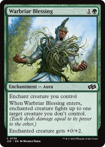 Warbriar Blessing J25 #739 (Near Mint Common) Magic: The Gathering: Foundations Jumpstart
