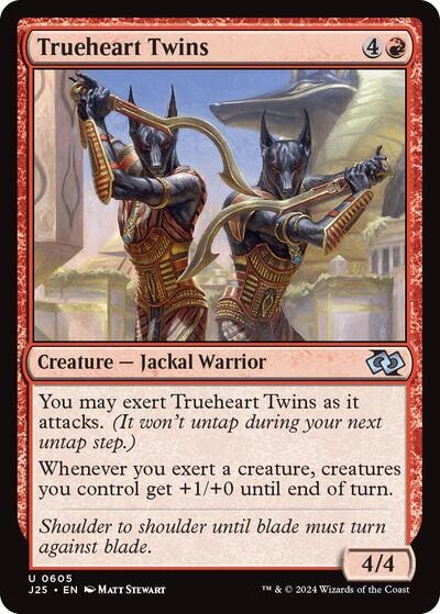 Trueheart Twins J25 #605 (Near Mint Uncommon) Magic: The Gathering: Foundations Jumpstart