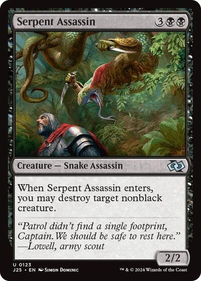 Serpent Assassin J25 #123 (Near Mint Uncommon) Magic: The Gathering: Foundations Jumpstart