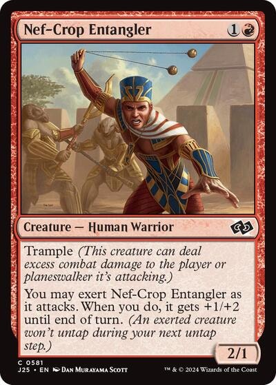 Nef Crop Entangler J25 #581 (Near Mint Common) Magic: The Gathering: Foundations Jumpstart