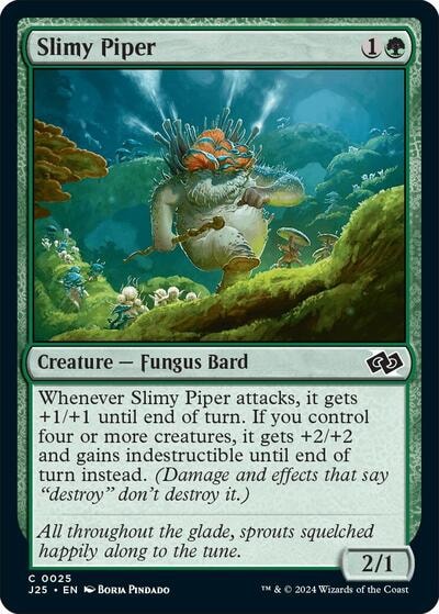 Slimy Piper J25 #25 (Near Mint Common) Magic: The Gathering: Foundations Jumpstart