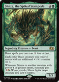 Slinza the Spiked Stampede Anime J25 #55 (Near Mint Rare) Magic: The Gathering: Foundations Jumpstart