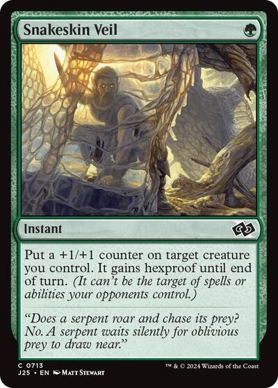 Snakeskin Veil J25 #713 (Near Mint Common) Magic: The Gathering: Foundations Jumpstart