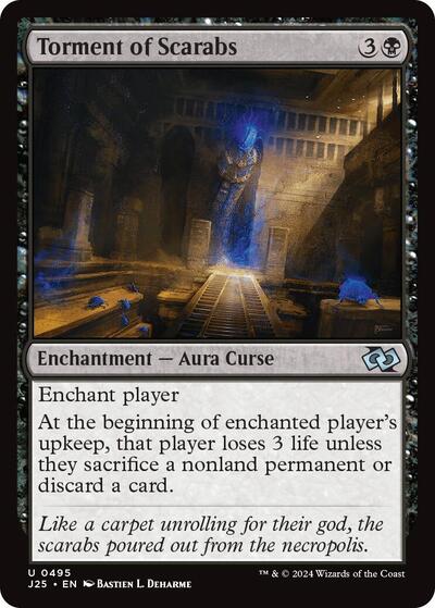 Torment of Scarabs J25 #495 (Near Mint Uncommon) Magic: The Gathering: Foundations Jumpstart