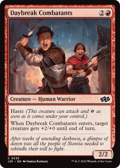 Daybreak Combatants J25 #535 (Near Mint Common) Magic: The Gathering: Foundations Jumpstart