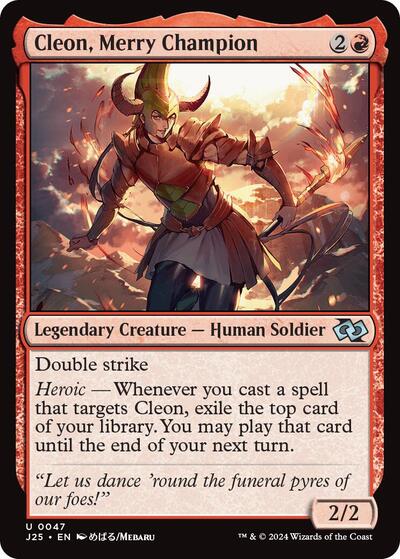 Cleon Merry Champion Anime J25 #47 (Near Mint Uncommon) Magic: The Gathering: Foundations Jumpstart