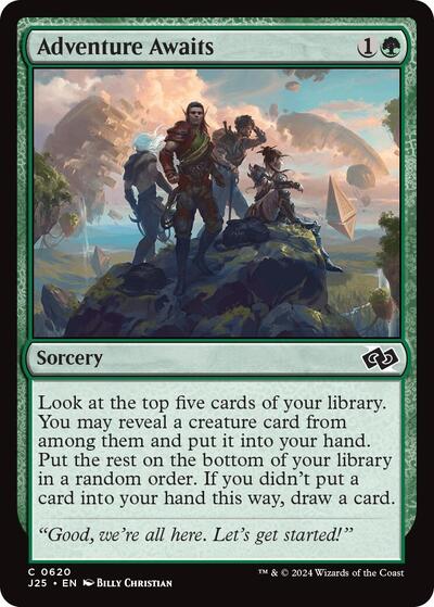 Adventure Awaits J25 #620 (Near Mint Common) Magic: The Gathering: Foundations Jumpstart
