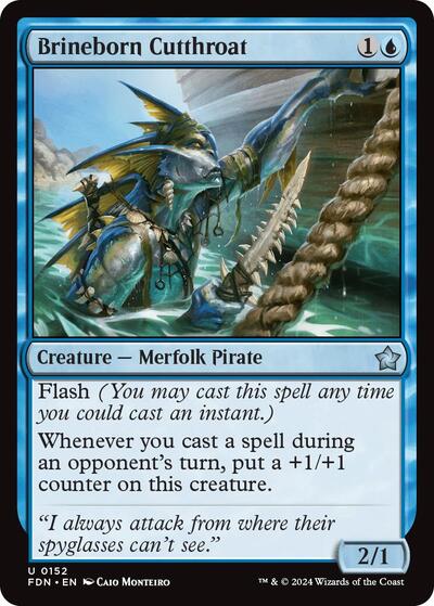 Brineborn Cutthroat FDN #152 (Near Mint Uncommon) Magic: The Gathering: Foundations
