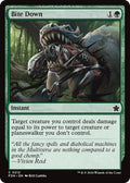 Bite Down FDN #212 (Near Mint Common) Magic: The Gathering: Foundations