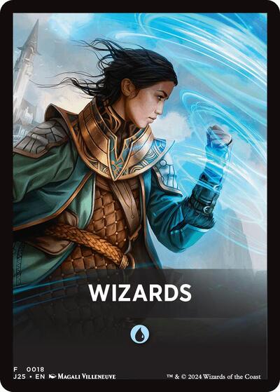 Wizards Theme Card J25 #18 (Near Mint T) Magic: The Gathering: Foundations Jumpstart
