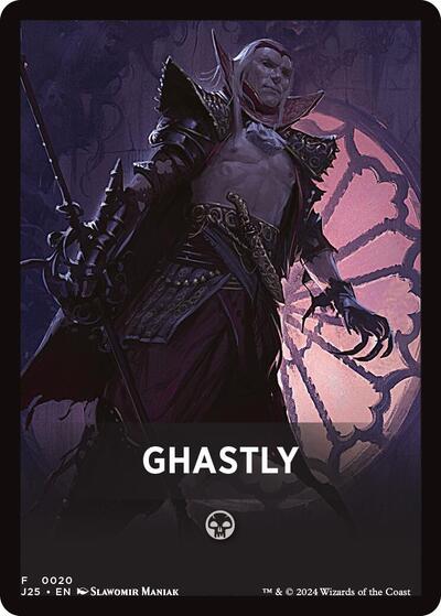 Ghastly Theme Card J25 #20 (Near Mint T) Magic: The Gathering: Foundations Jumpstart