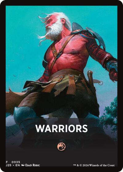 Warriors Theme Card J25 #35 (Near Mint T) Magic: The Gathering: Foundations Jumpstart