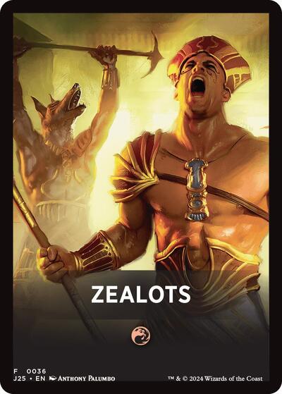 Zealots Theme Card J25 #36 (Near Mint T) Magic: The Gathering: Foundations Jumpstart