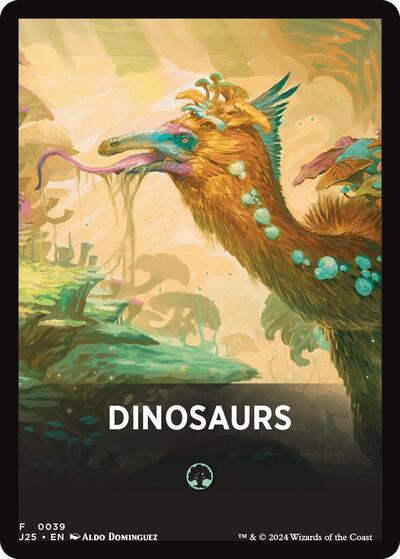 Dinosaurs Theme Card J25 #39 (Near Mint T) Magic: The Gathering: Foundations Jumpstart