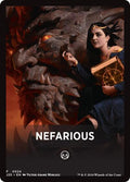 Nefarious Theme Card J25 #24 (Near Mint T) Magic: The Gathering: Foundations Jumpstart