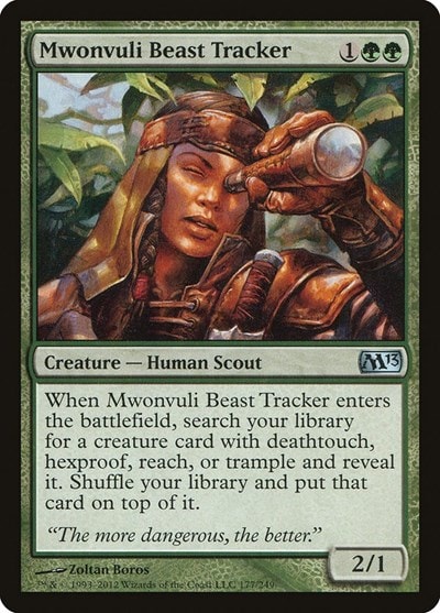 Mwonvuli Beast Tracker M13 #177 (Near Mint Uncommon) Magic: The Gathering: Magic 2013 (M13)
