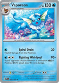Vaporeon Holofoil PRE #022/131 (Near Mint Rare) Pokemon: SV: Prismatic Evolutions