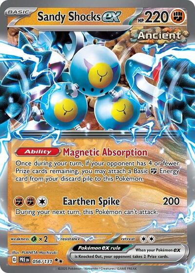 Sandy Shocks ex 056 131 Holofoil PRE #056/131 (Near Mint Double Rare) Pokemon: SV: Prismatic Evolutions