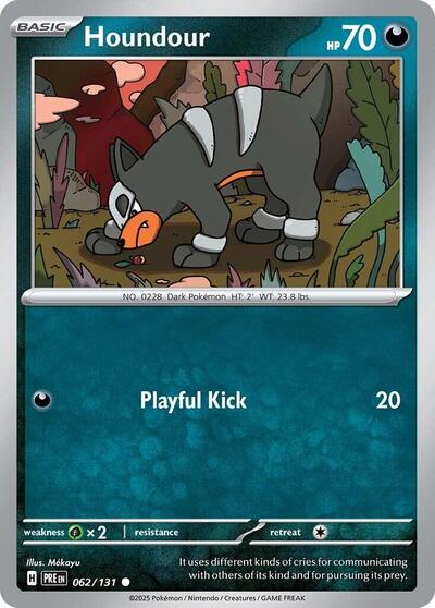 Houndour SV: Prismatic Evolutions PRE #062/131 (Common) Pokemon: