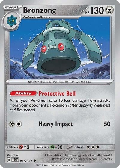 Bronzong SV: Prismatic Evolutions PRE #067/131 (Uncommon) Pokemon: