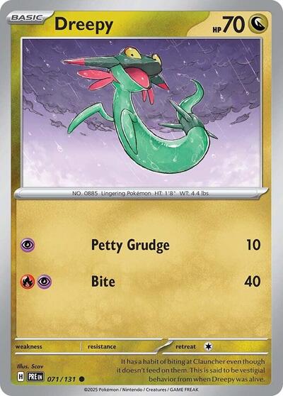 Dreepy PRE #071/131 (Near Mint Common) Pokemon: SV: Prismatic Evolutions
