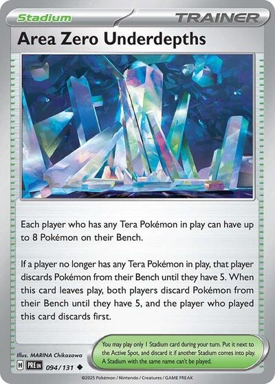 Area Zero Underdepths PRE #094/131 (Near Mint Uncommon) Pokemon: SV: Prismatic Evolutions