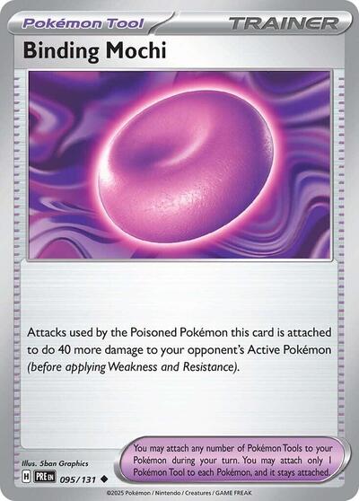 Binding Mochi Reverse Holofoil PRE #095/131 (Near Mint Uncommon) Pokemon: SV: Prismatic Evolutions