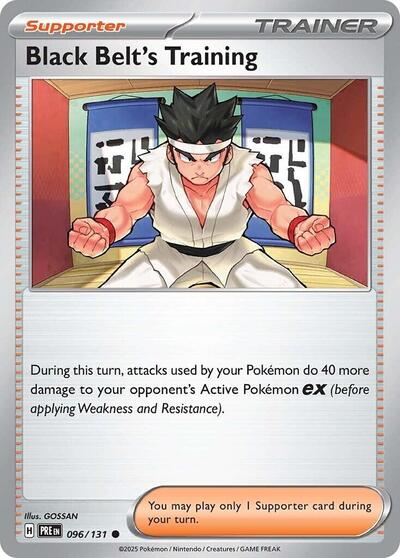Black Belts Training 096 131 PRE #096/131 (Near Mint Common) Pokemon: SV: Prismatic Evolutions