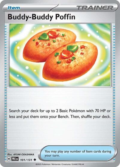 Buddy Buddy Poffin PRE #101/131 (Near Mint Uncommon) Pokemon: SV: Prismatic Evolutions