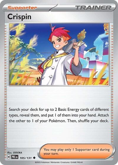 Crispin 105 131 PRE #105/131 (Near Mint Uncommon) Pokemon: SV: Prismatic Evolutions