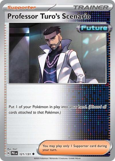 Professor Turos Scenario PRE #121/131 (Near Mint Uncommon) Pokemon: SV: Prismatic Evolutions