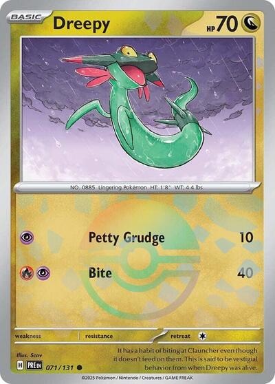 Dreepy (Poke Ball Pattern) Holofoil PRE #071/131 (Near Mint Common) Pokemon: SV: Prismatic Evolutions